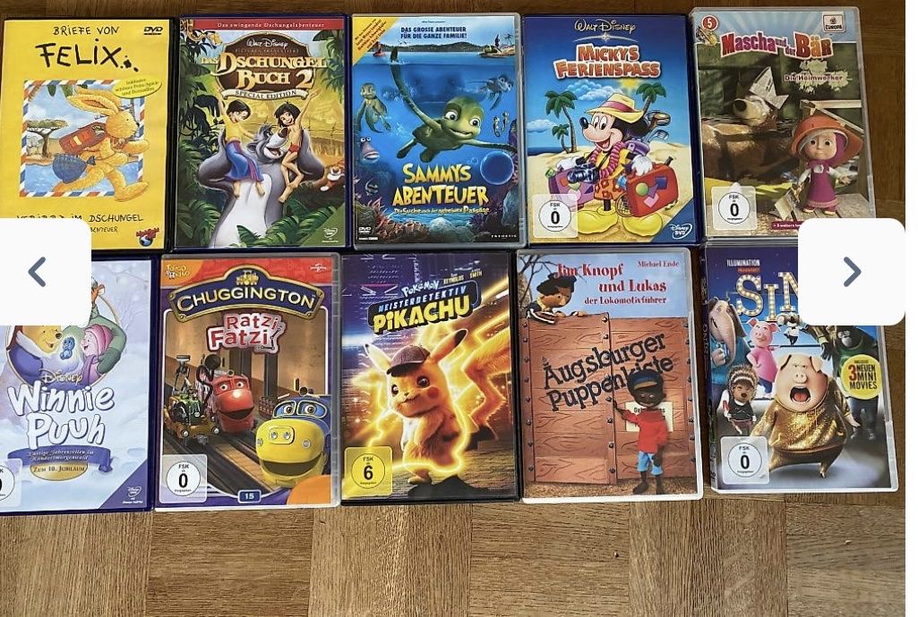 Tutti i DVDs: 25 Kinder DVDs Disney – Usato da Bronschhofen venduto da cami87 1