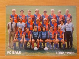 FC Basel 1982/1983 Mannschaftskarte