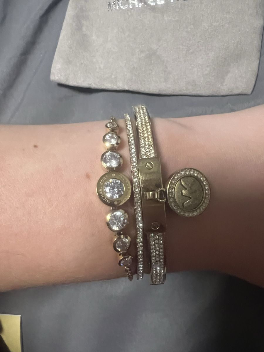 Michael Kors Armbänder & -reifen: Michael Kors Armreif Gold mit Strass – Neu (gemäss Beschreibung) aus Bilten von and_6hjn 3