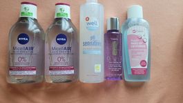 Micellar Water 400ml 2x Nivea, 1x Well Sensitive