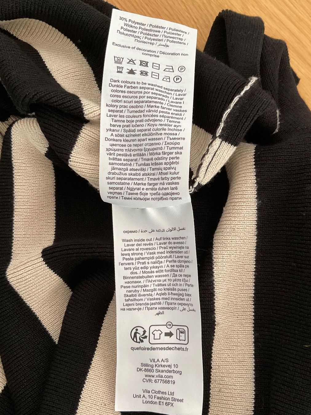 Maglioni & Felpe: Object Pulli schwarz-creme weiss gestreift Gr. L – Usato da Zufikon venduto da AGLAOPHOTIS 6