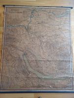 antike Wandkarte des Kt. Zürich von ca. 1863 / H:160/B:130cm