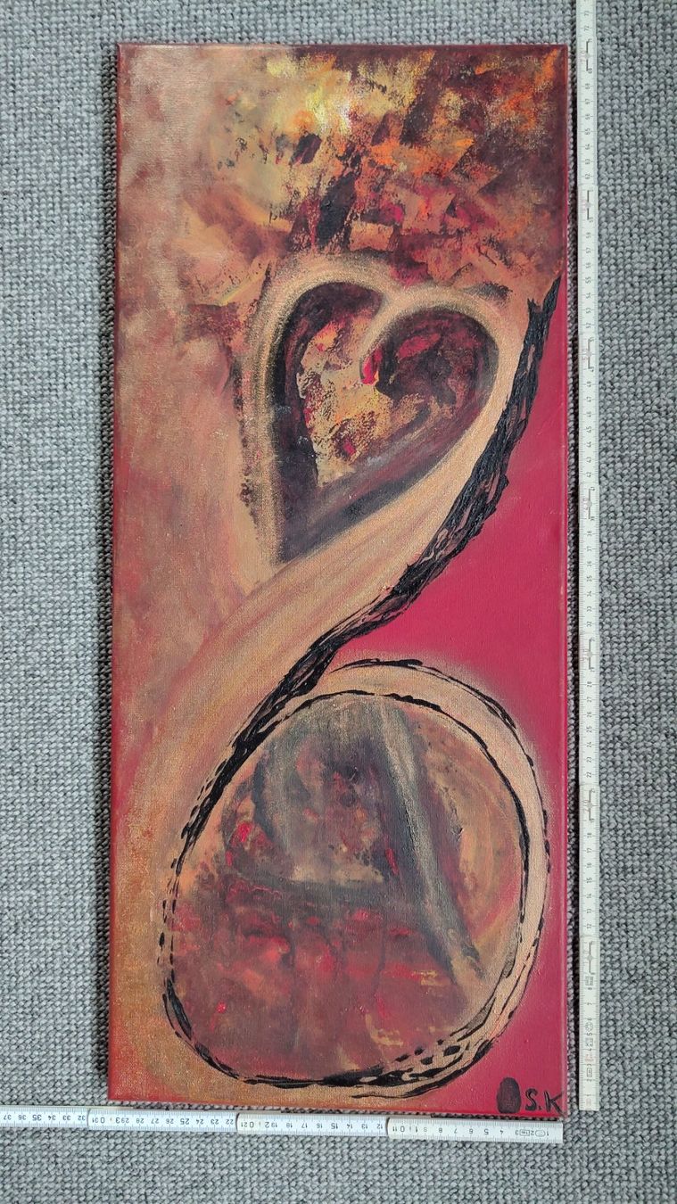 Dipinti: Abstraktes Acrylbild, handgemalt 30x70cm – Usato da Ballwil venduto da bom_ar