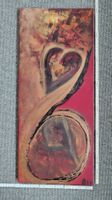 Abstraktes Acrylbild, handgemalt 30x70cm