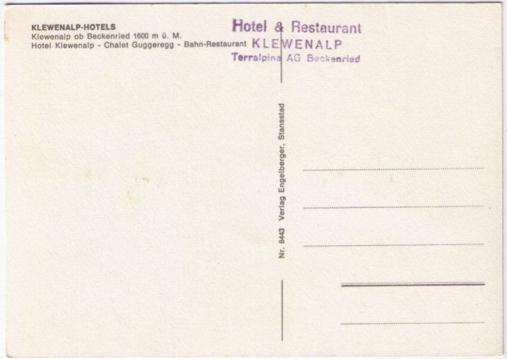 Cartoline postali: Beckenried - 4 Bild AK Klewenalp – Usato da Binningen venduto da Mountainrider 1
