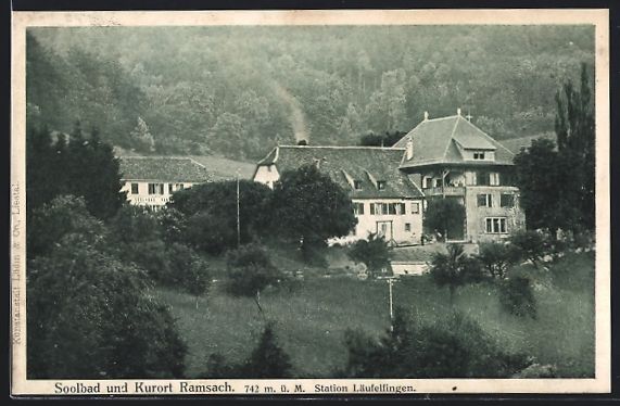 Ansichtskarten: AK Ramsach, Blick auf das Soolbad, 1910 – Gebraucht aus Berlin von bartko-reher