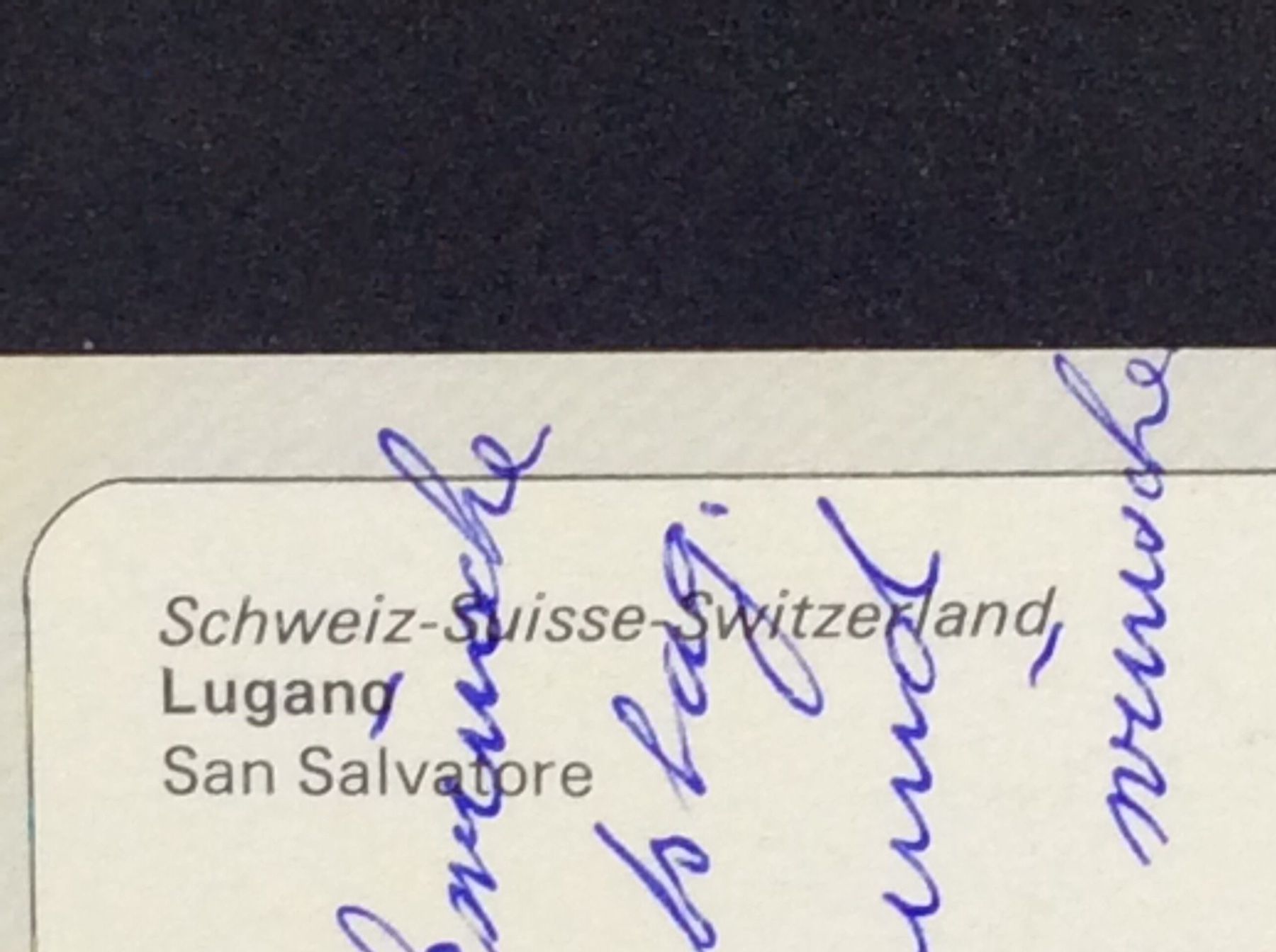 Cartoline postali: Lugano San Salvatore – Usato da Widnau venduto da Brusi9 1