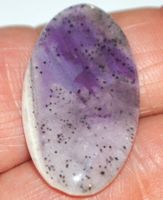 Cabochon L-7349 – Trapiche Amethyst 31,5x17,5mm - beidseitig