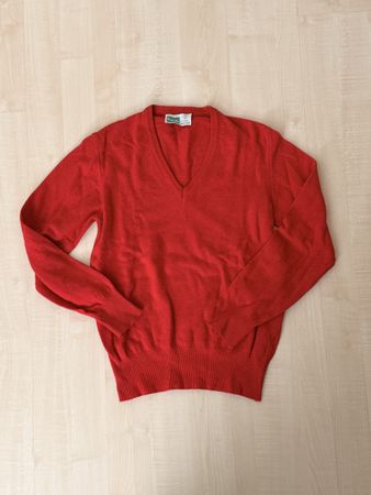 Benetton roter Wollpullover - Grösse 34/36