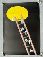Seymour Chwast original Plakat 1989 Droit de l'Homme, Paris