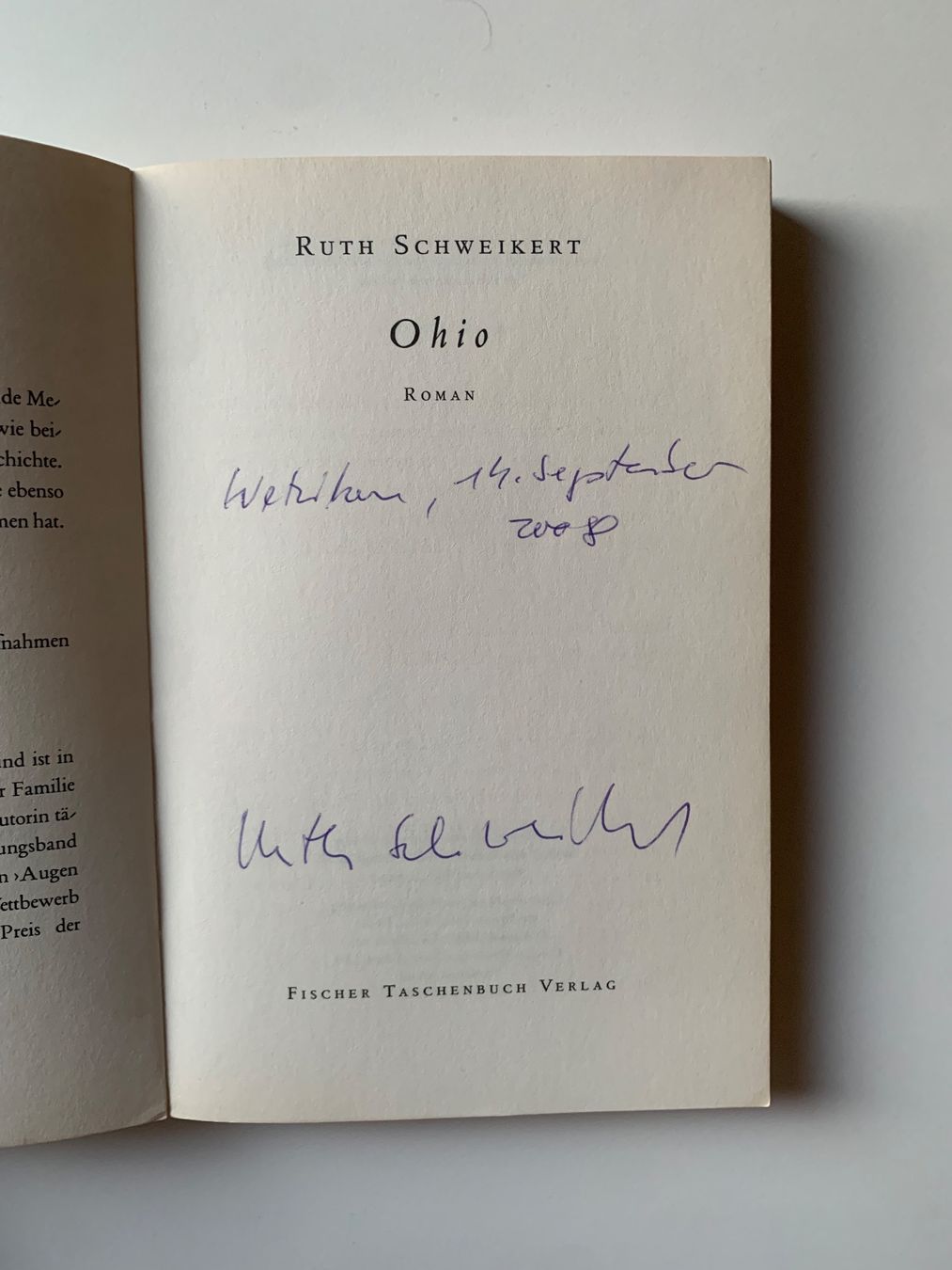 Libri: "Ohio" Roman von Ruth Schweikert – Usato da Zürich venduto da Leonieonie. 3