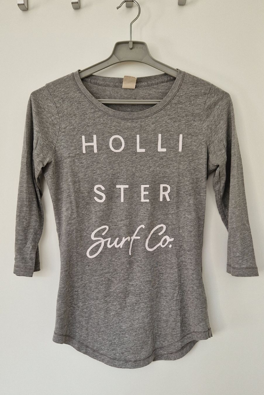 Hollister Top: hellgraues Langarmshirt, Hollister, Gr. S – Usato da Winterthur venduto da jamz77d