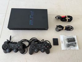 PlayStation 2 Fat mit 2 Controller Memory Card und HDMI Adap