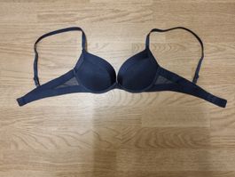 Damen BH Super Push-Up Dunkelblau Grösse 75A *NEU*