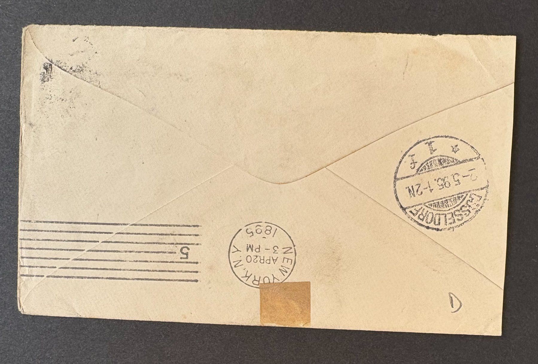 Alle Briefmarken: USA VIA ENGLAND 1895 – Gebraucht aus Ostermundigen von wini63 1