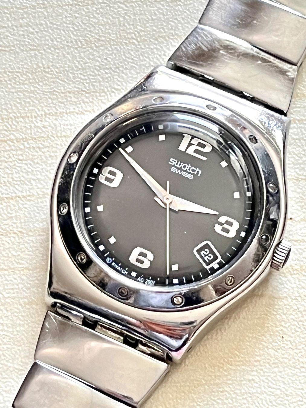 Swatch Orologi: Swatch Irony Quartz Damenuhr – Usato da Grenchen venduto da chththl