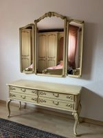 Kommode mit Spiegel antique Stil creme