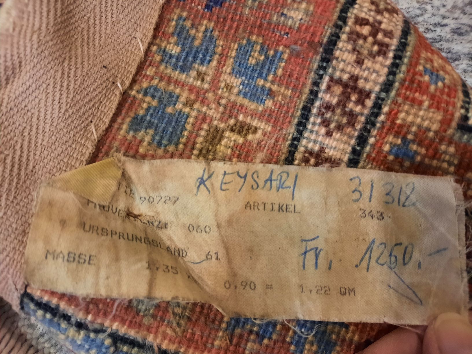 Tappeti: tappeto Keyseri in lana – Usato da Biasca venduto da Old_6blh 2