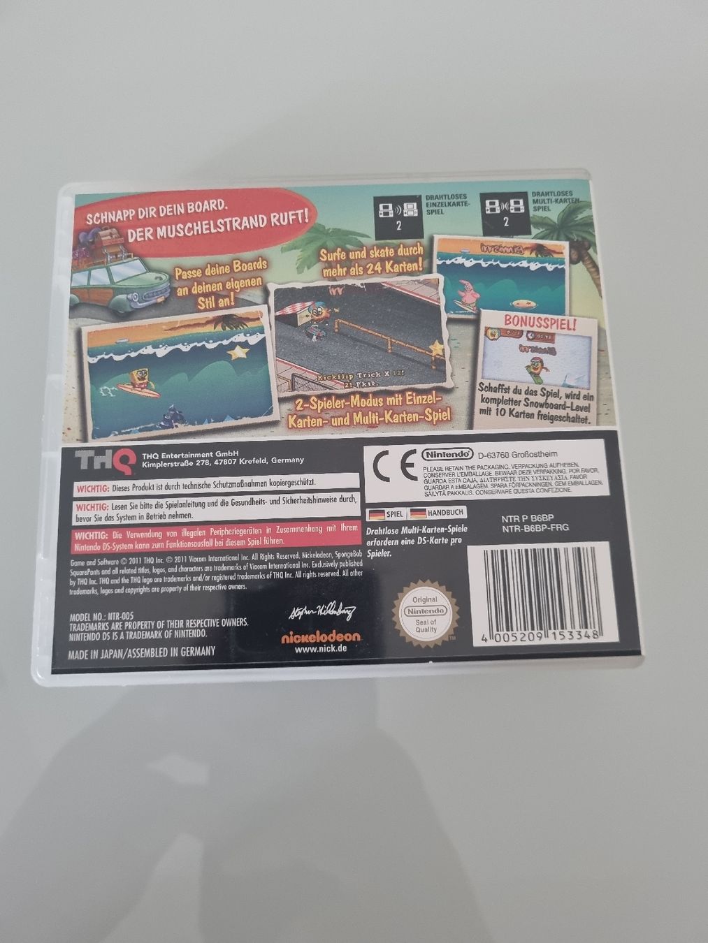 Nintendo Giochi: Spongebob Surf and Skate Nintendo DS – Nuovo (secondo la descrizione) da Wahlen b. Laufen venduto da CyBaxter 2