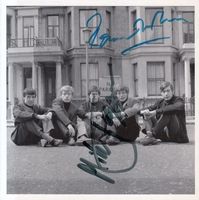 Mick Jagger + Ron Wood ROLLING STONES - orig. sign. große AK