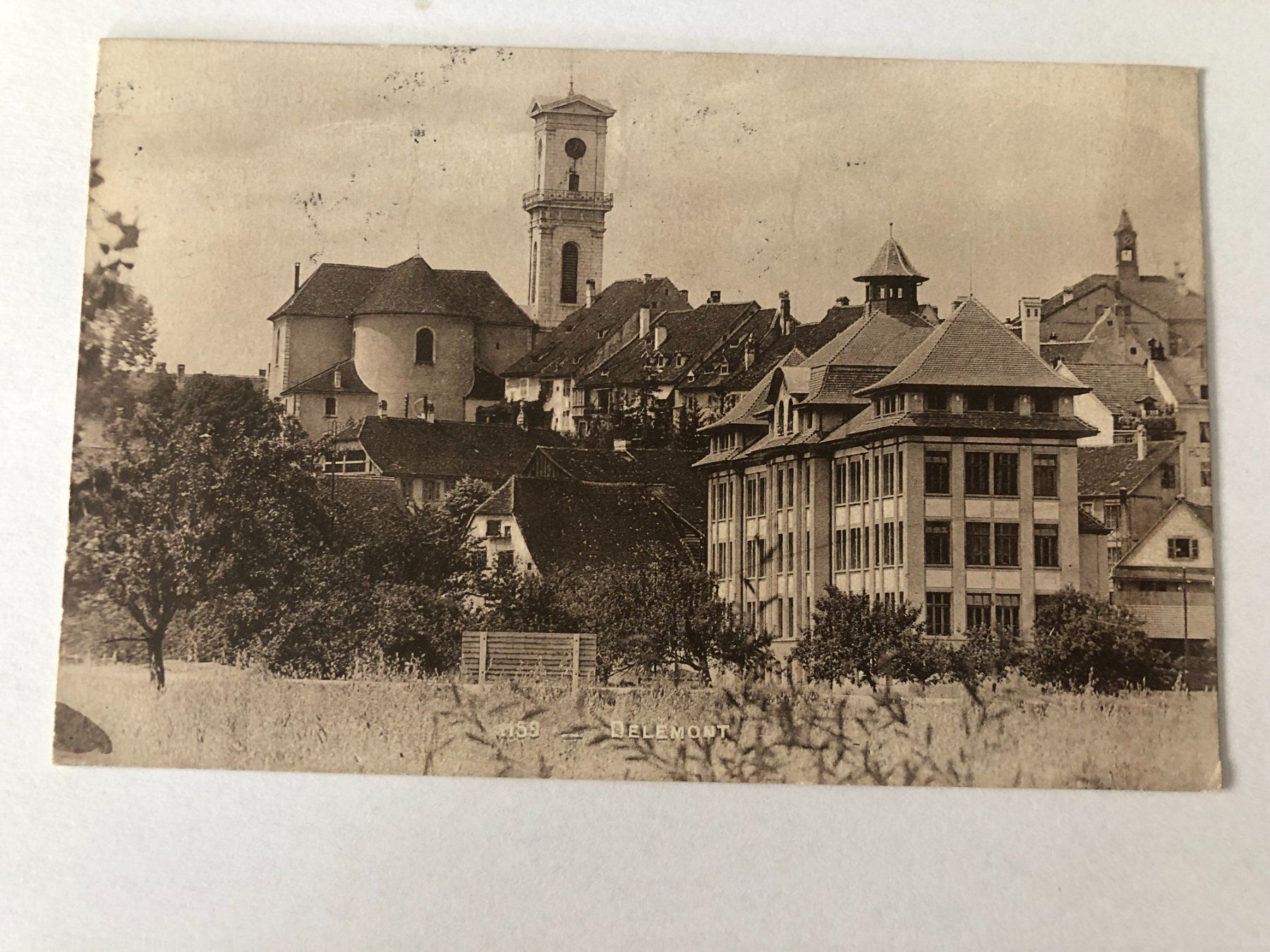 Ansichtskarten: Delémont  1917 – Gebraucht aus Pfäffikon ZH von Waltoversand