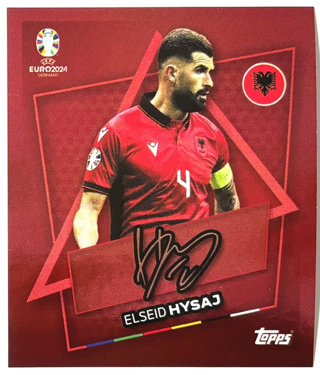 Topps EURO 2024 Swiss Edition Elseid Hysaj SP mit Signatur | Kaufen auf ...