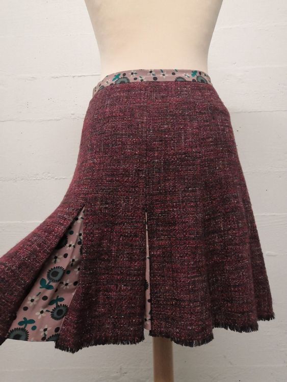 Jupe courte droite Beige Maje - Femme | Place des Tendances