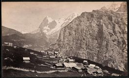 Fotografie Mürren, Blick nach dem Ort u