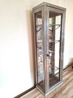 Antike Vitrine Metall/Glas Medizin