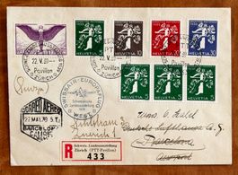 1939, Flugpost Brief, Europaflug West nach Barcelona
