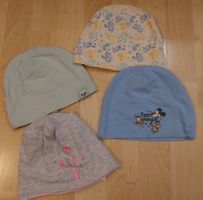 4er Set Baby Mützen Gr. 48/50 Frühling/Sommer Top Zustand