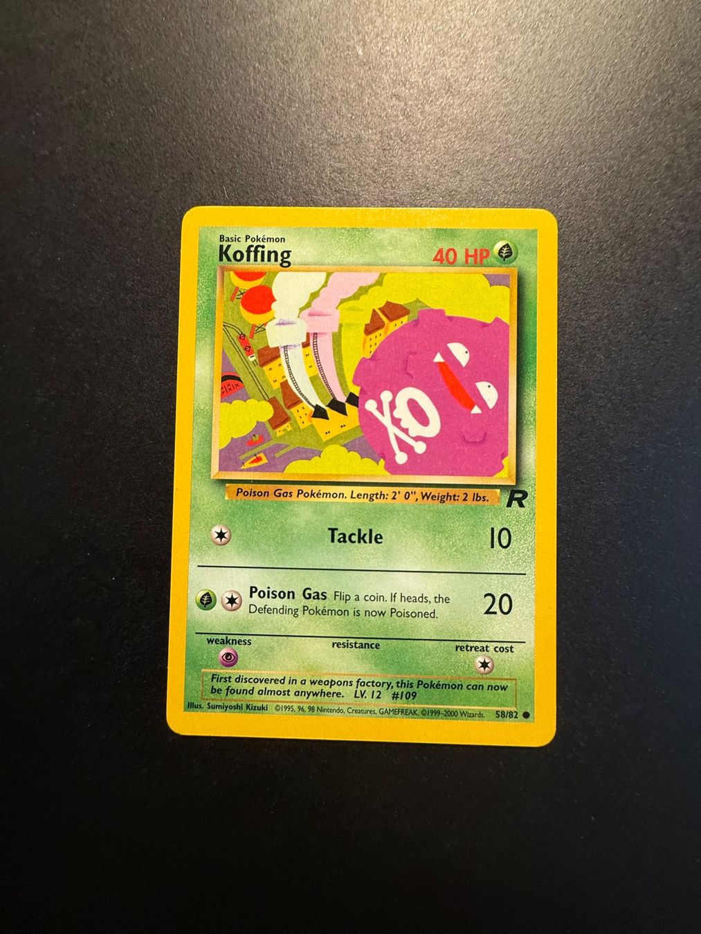 Pokémon Carte collezionabili: Koffing 58/82 Team Rocket – Usato da Zürich venduto da pokemon_cards