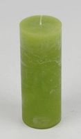 Kerze 6.8×18 cm Raureif Lemon-Grün