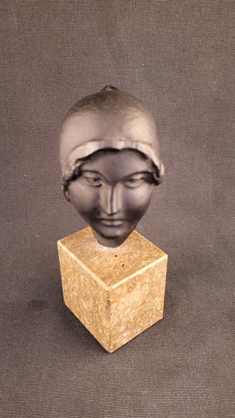 Figuren: Bronze-Portrait auf Stein-Sockel – Gebraucht aus Basel von spinne02 6