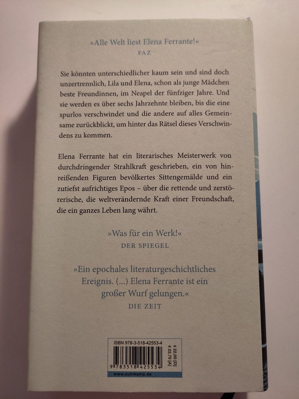 Libri: Meine geniale Freundin - Elena Ferrante – Usato da Bülach venduto da Tiefschlaflos 2