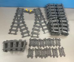 Lego City Eisenbahn Schienen gerade/runde/Flex und Weichen