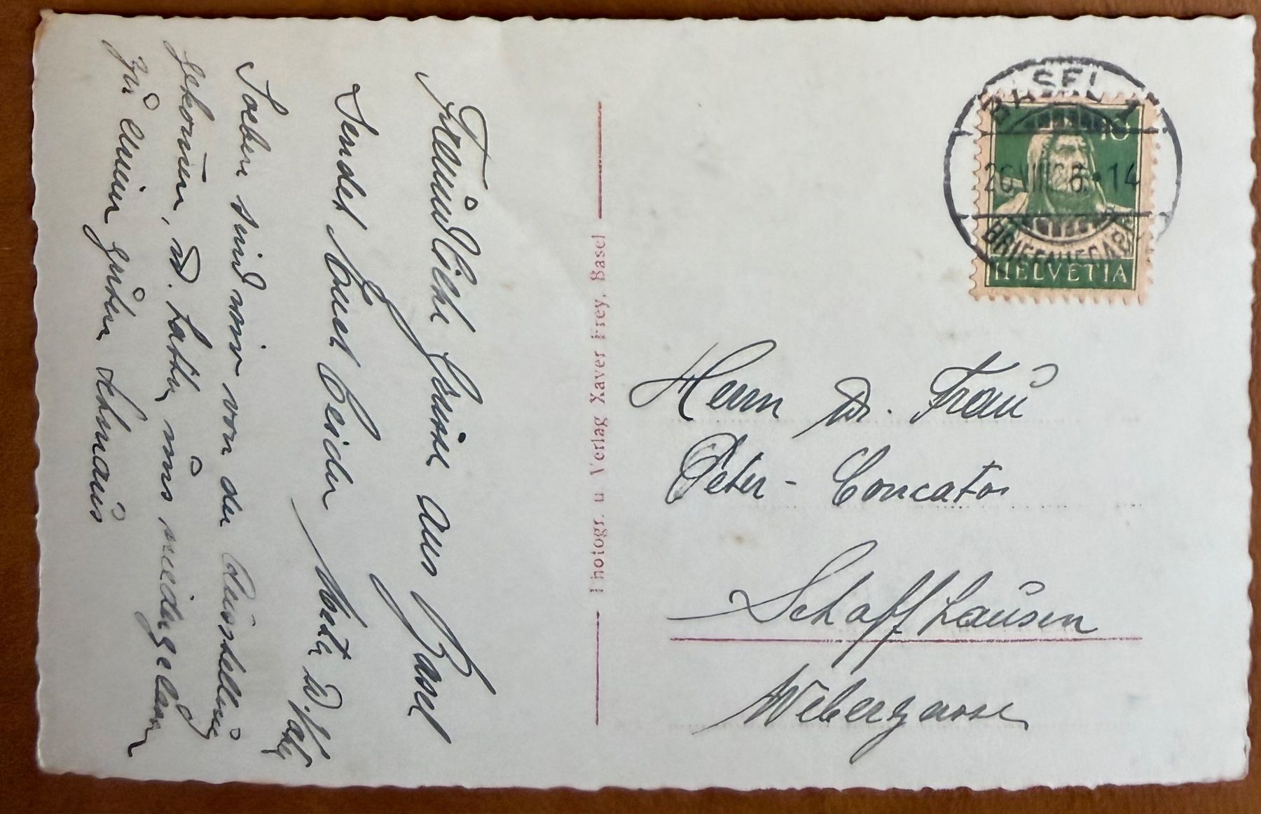 Cartoline postali: Basel - Johanniterbrücke u. Feldbergstrasse 1926 – Usato da Lutry venduto da Ediego 1
