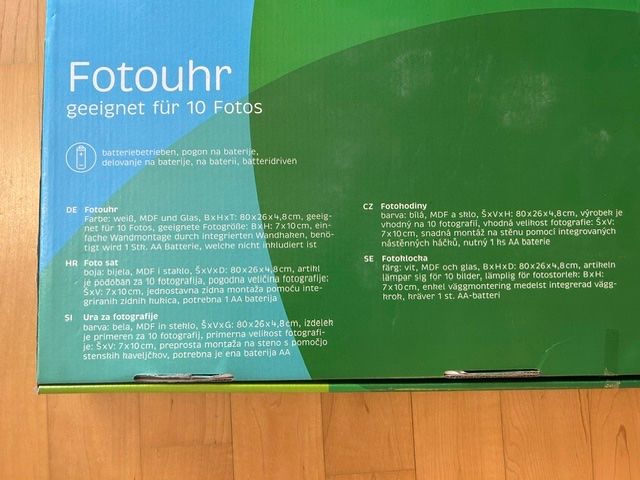 Cornici: Fotouhr für 10 Bilder – Nuovo (secondo la descrizione) da Opfikon venduto da MKT1909 1
