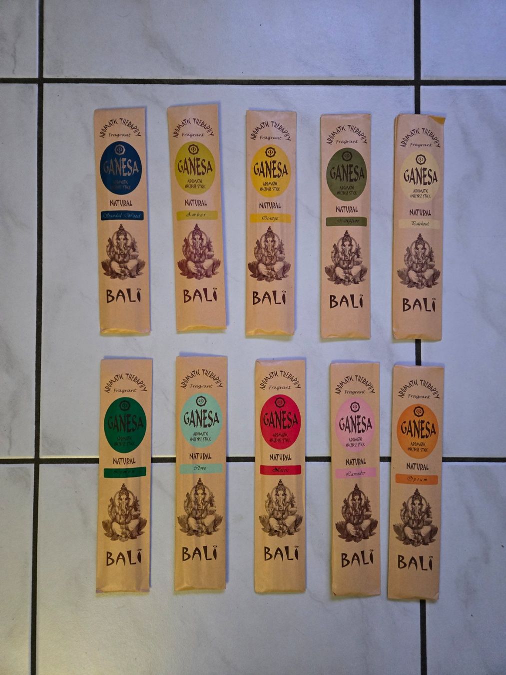 Candele: Promo ! 10 Pack GANESA Räucherstäbchen – Nuovo e nell'imballaggio originale da Fislisbach venduto da Eye-Arts