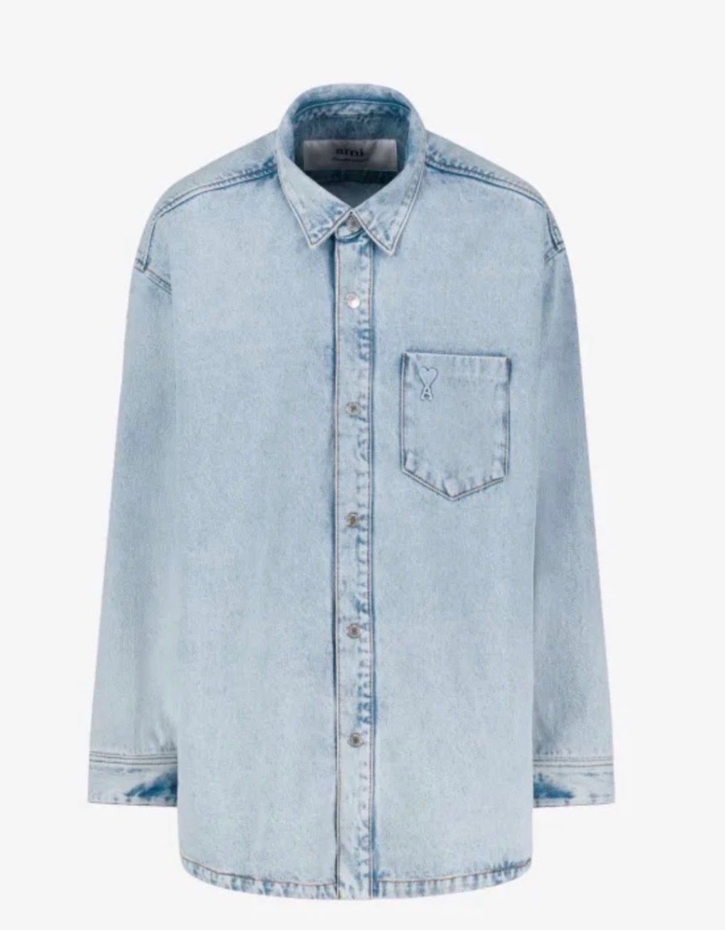 Hemden: Ami Paris Overshirt hellblau M (Really Oversize XL) – Neu (gemäss Beschreibung) aus Neuchâtel von Blek7
