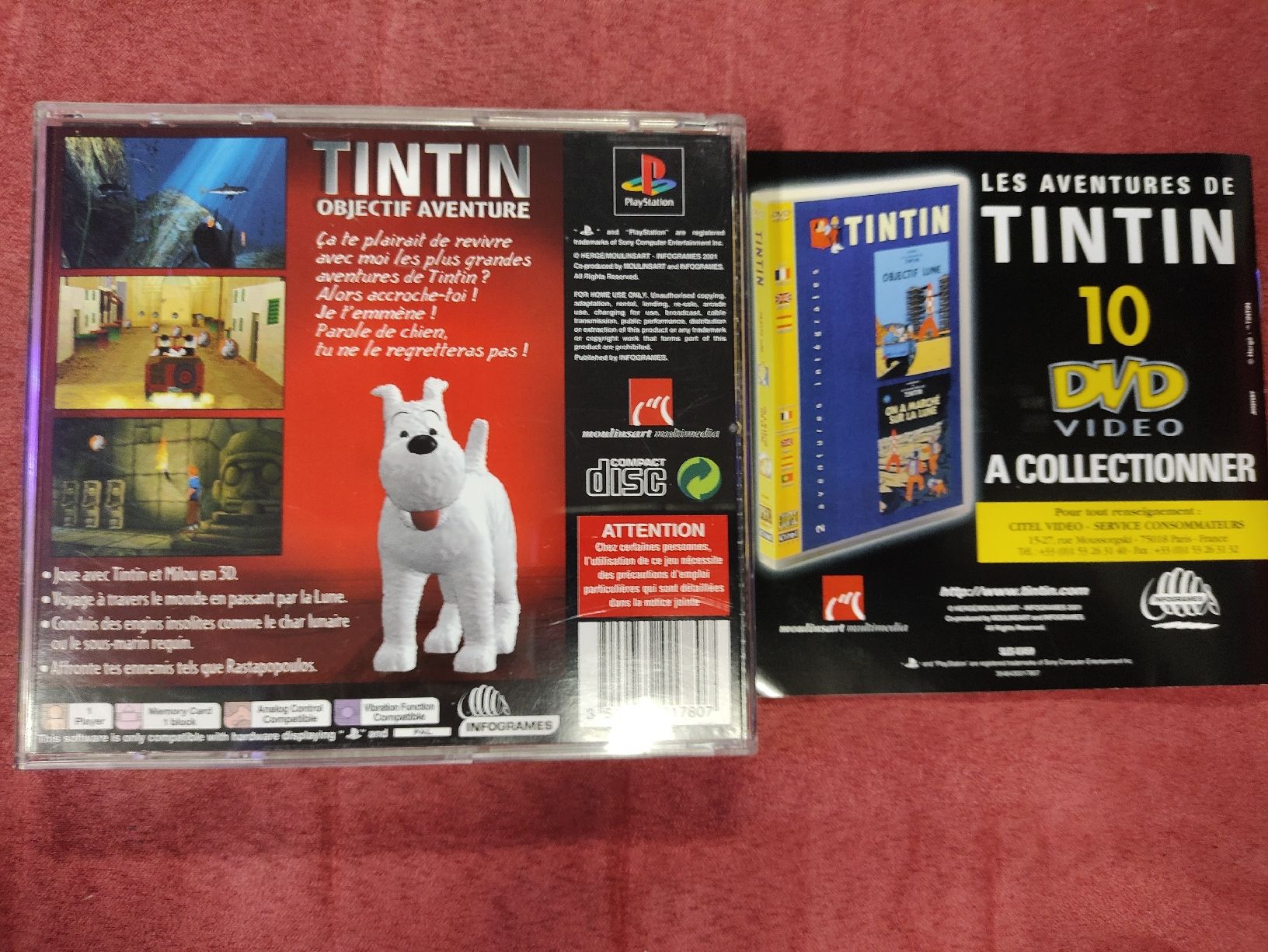 Sony Spiele: Tintin Objectif Aventure PS1- Jeu Complet en français – Gebraucht aus Fribourg von PastGame 1
