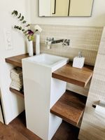 Waschbecken Waschtisch Säule Alape WTRX Ceramo weiss