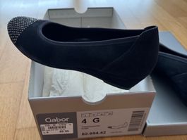 Gabor Ballerinas, Schwarz, Grösse 37, Top Zustand!