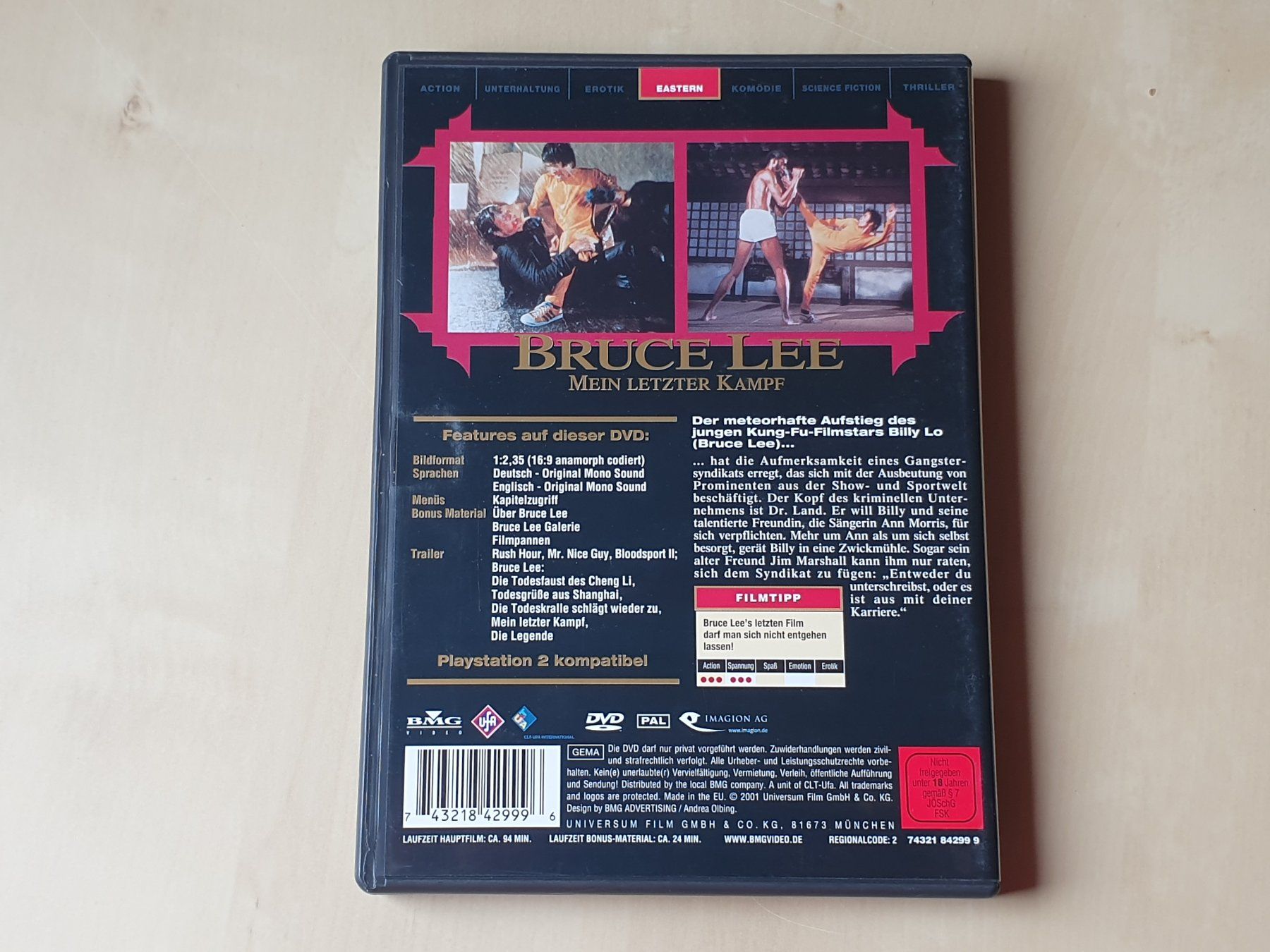 Tutti i DVDs: Bruce Lee Mein letzter Kampf – Usato da Stansstad venduto da collectorsshop 1