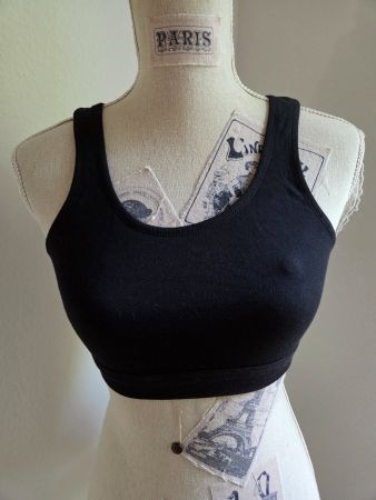 Schönes Bustier im edlen Schwarz Gr.34-36 95%Cotton stretsch