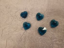 Glasherz 10mm 5 stück ( nr15)
