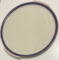 Platte Tortenplatte Langenthal Porzellan 53 Dekor blau Gold