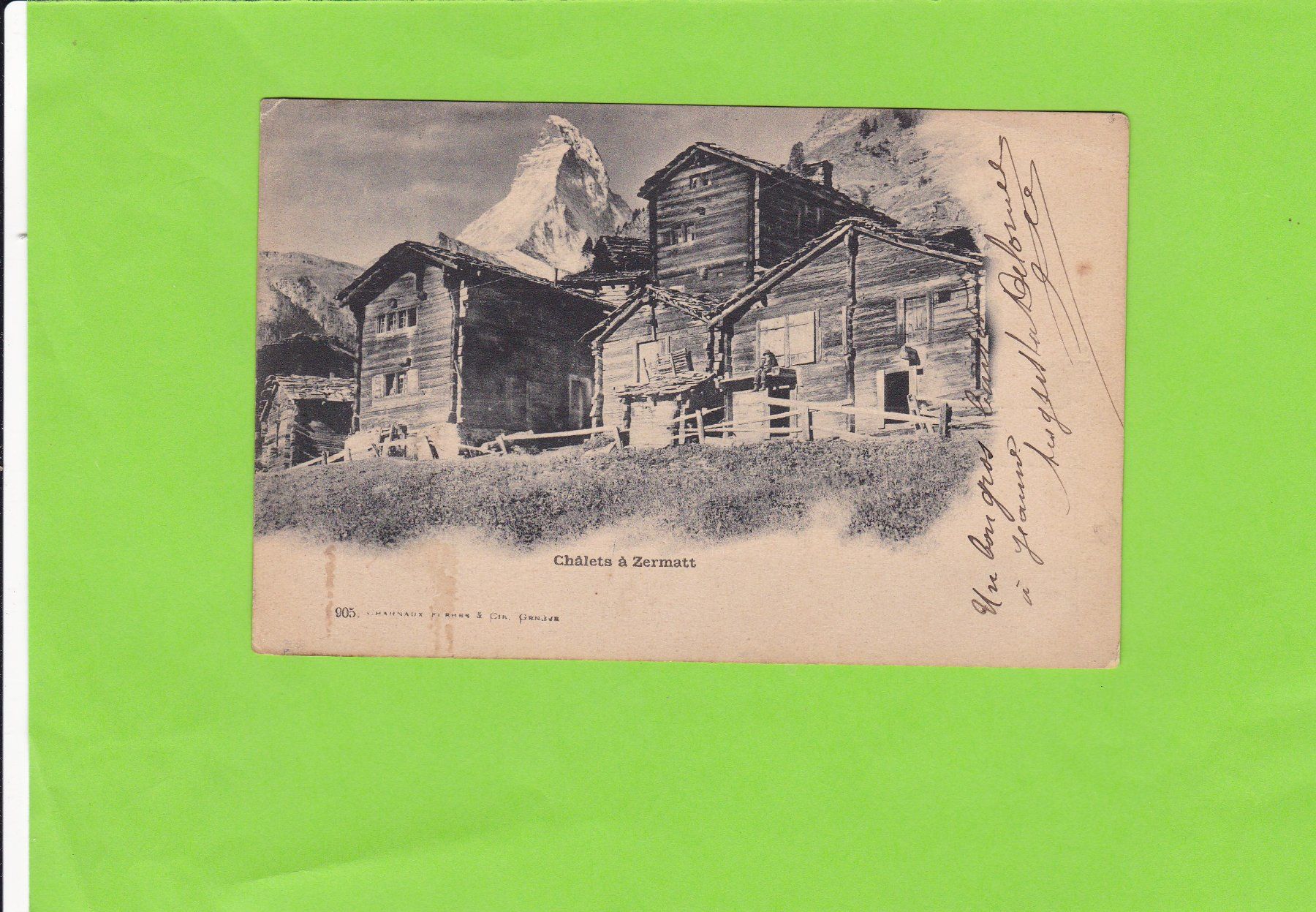 Cartoline postali: Chalets in Zermatt – Usato da St. Peterzell venduto da neckertal