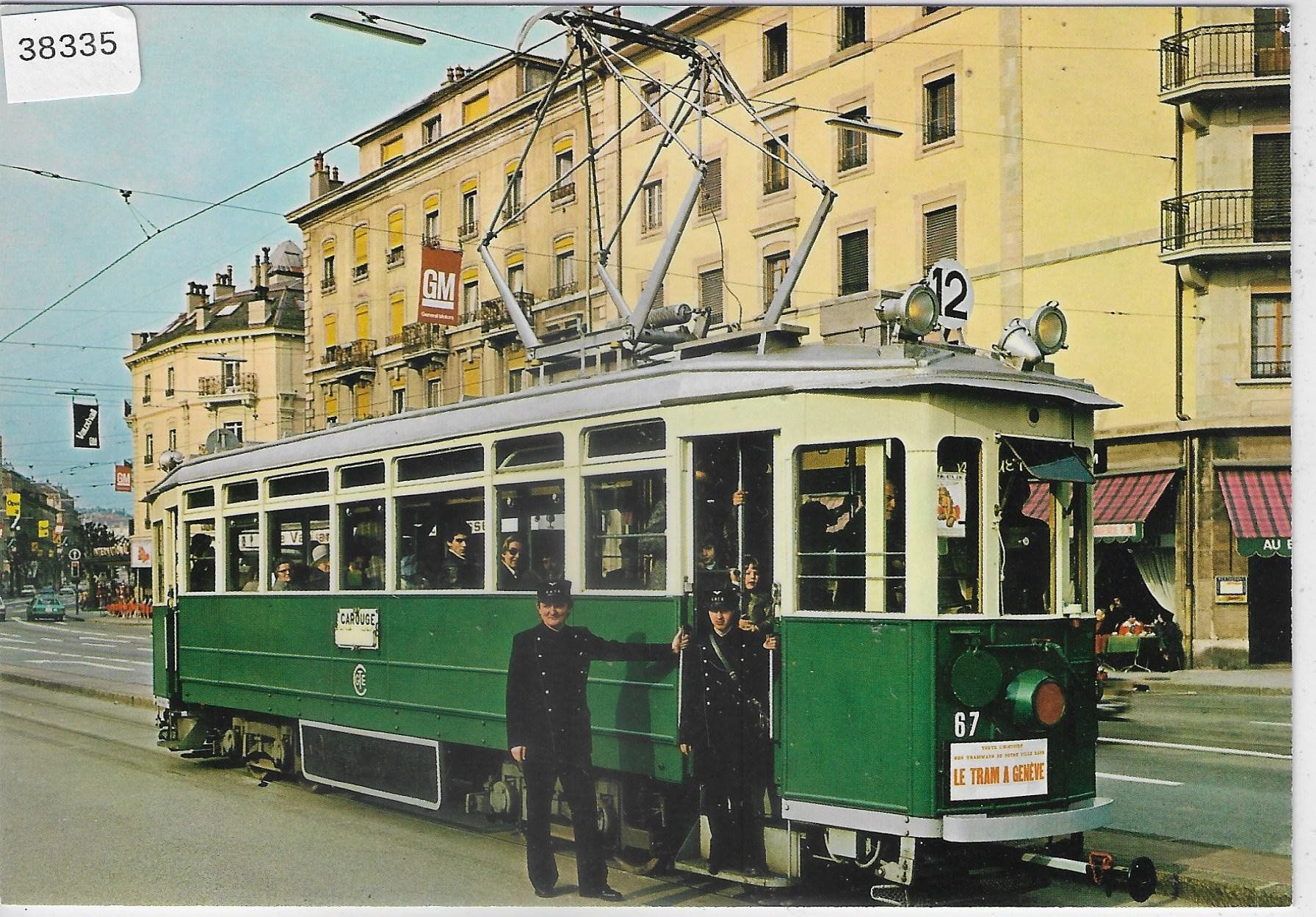 Cartoline postali: Geneve - Automotrice Be 4/4 67 – Usato da Ettingen venduto da Kartenplanet
