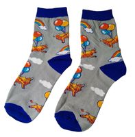 Socken Rind/Beef/Regenbogen/Rainbow/Ballons/Ballone/Wolken